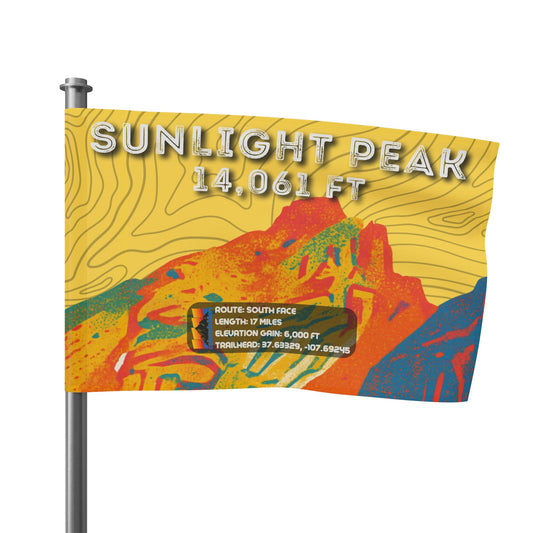 CO 14er Summit Flag | Sunlight Peak