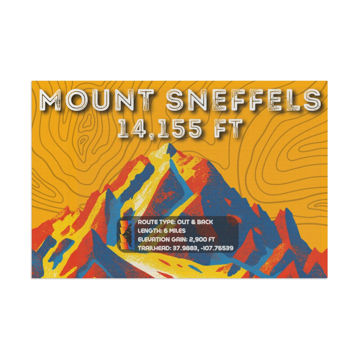 CO 14er Summit Flag | Mount Sneffels