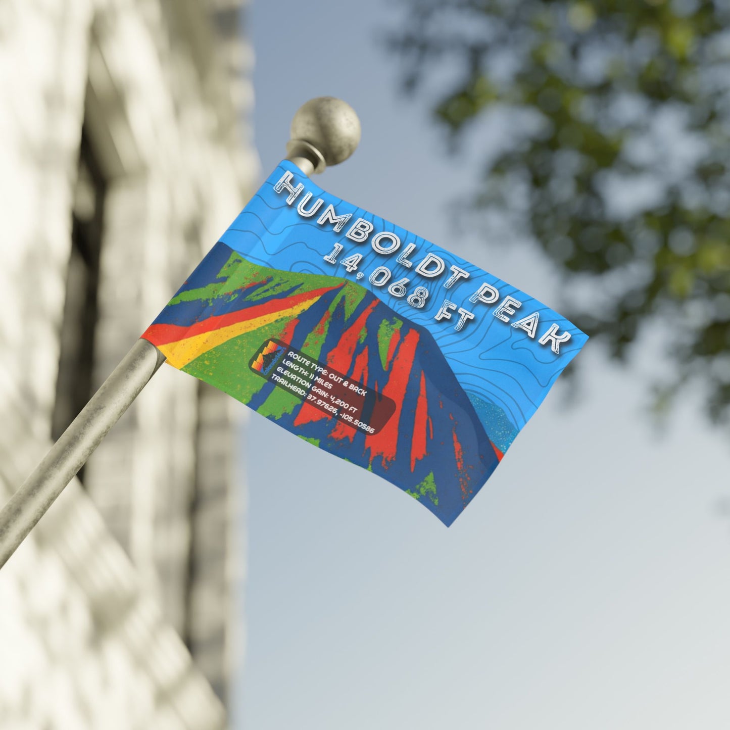 CO 14er Summit Flag | Humboldt Peak
