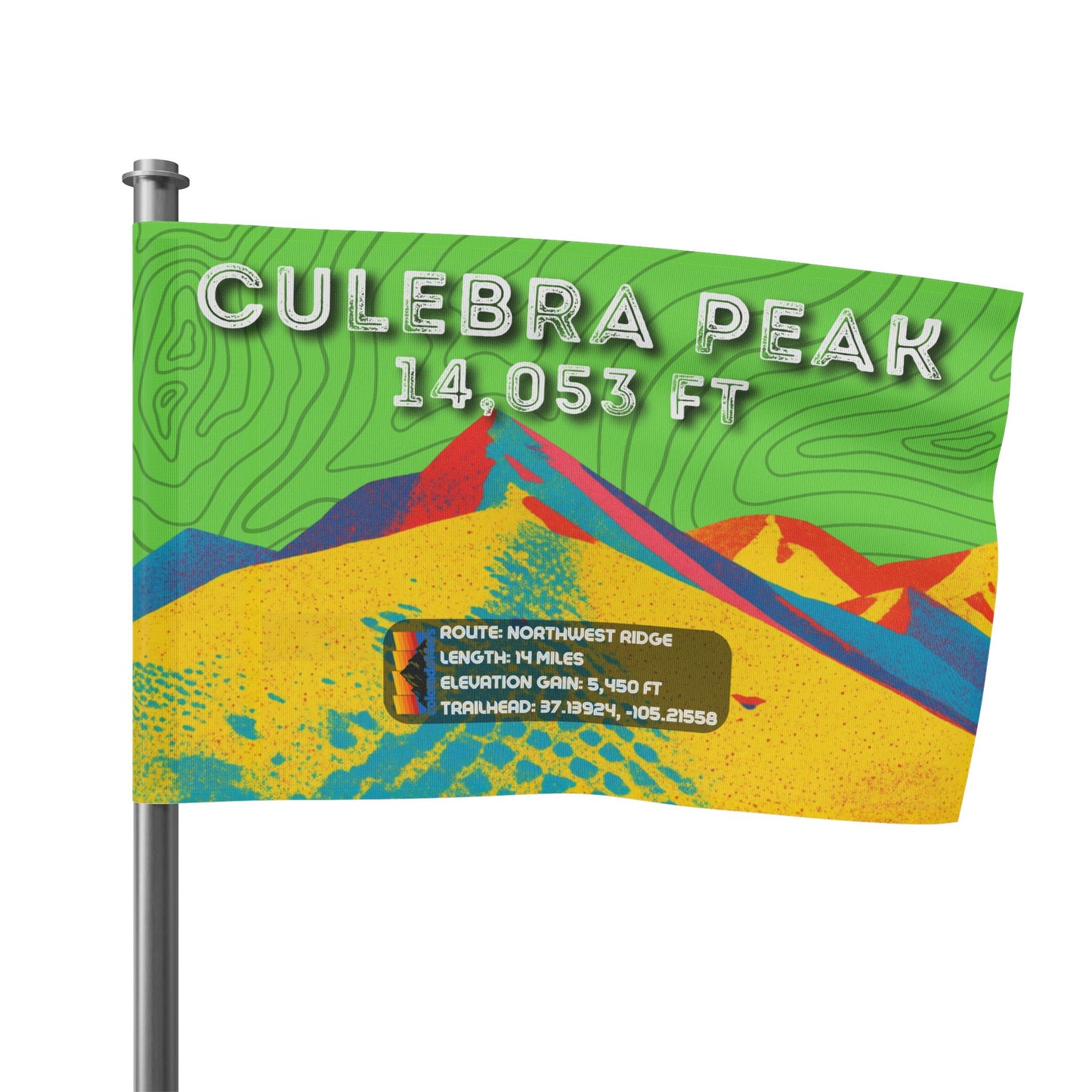 CO 14er Summit Flag | Culebra Peak