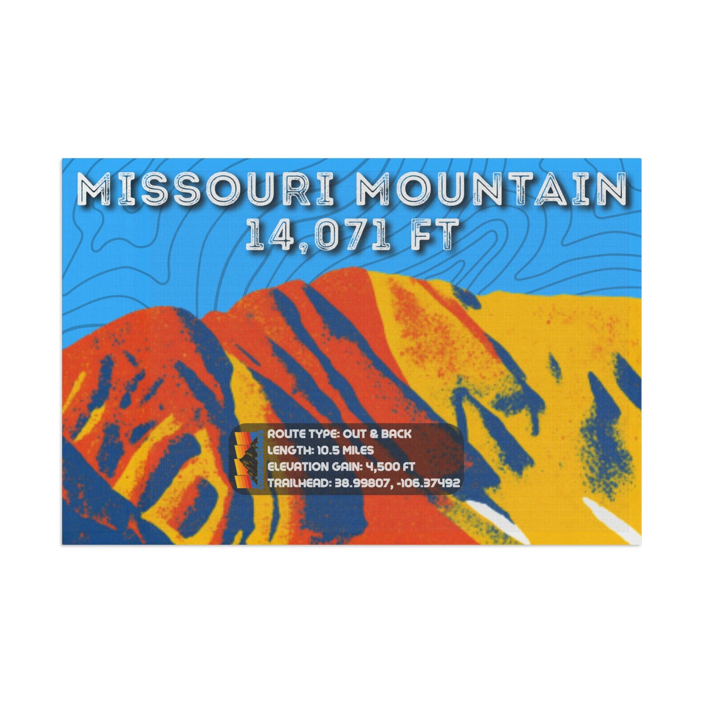 CO 14er Summit Flag | Missouri Mountain