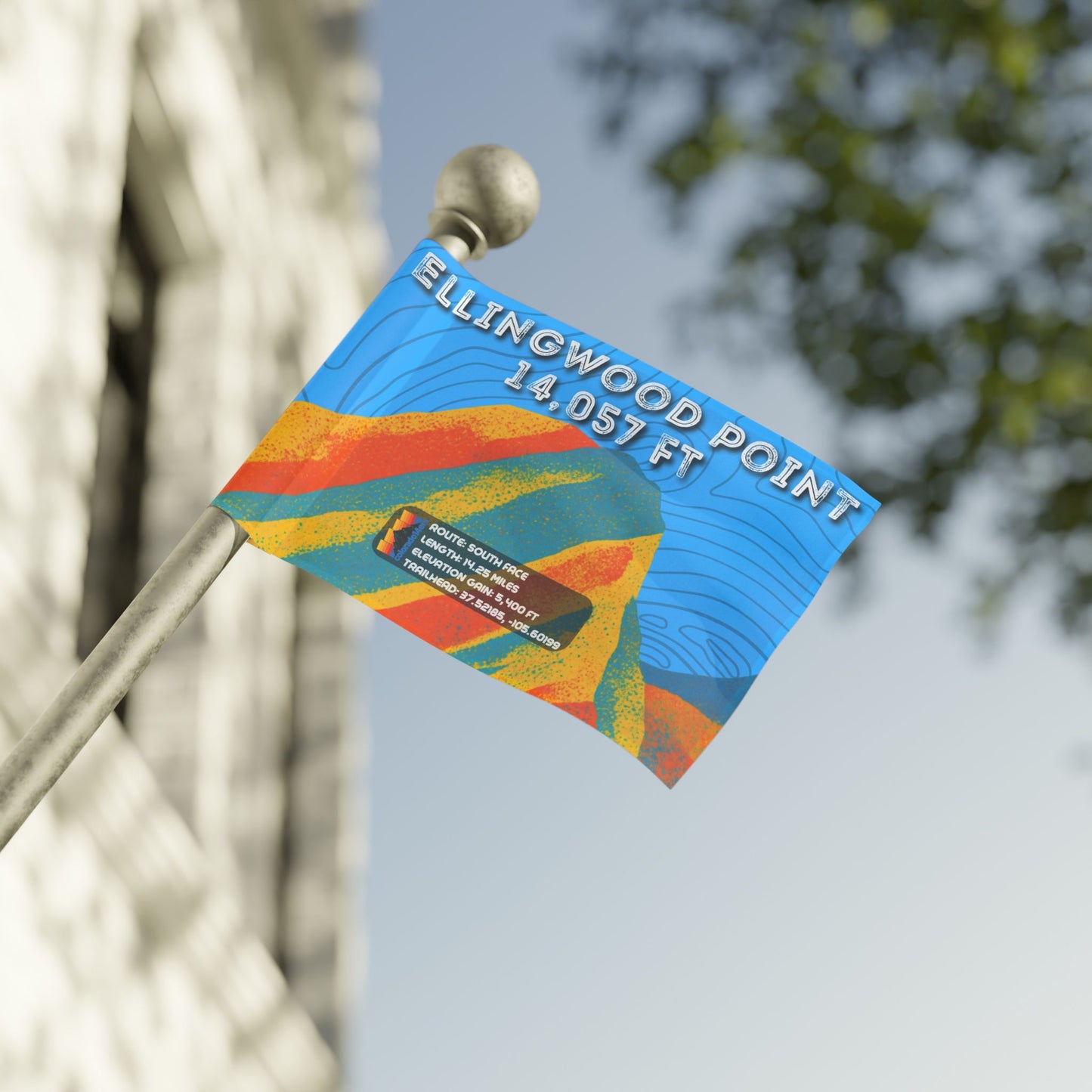 CO 14er Summit Flag | Ellingwood Point