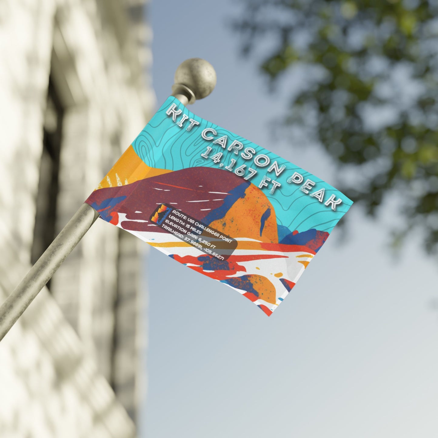 CO 14er Summit Flag | Kit Carson Peak