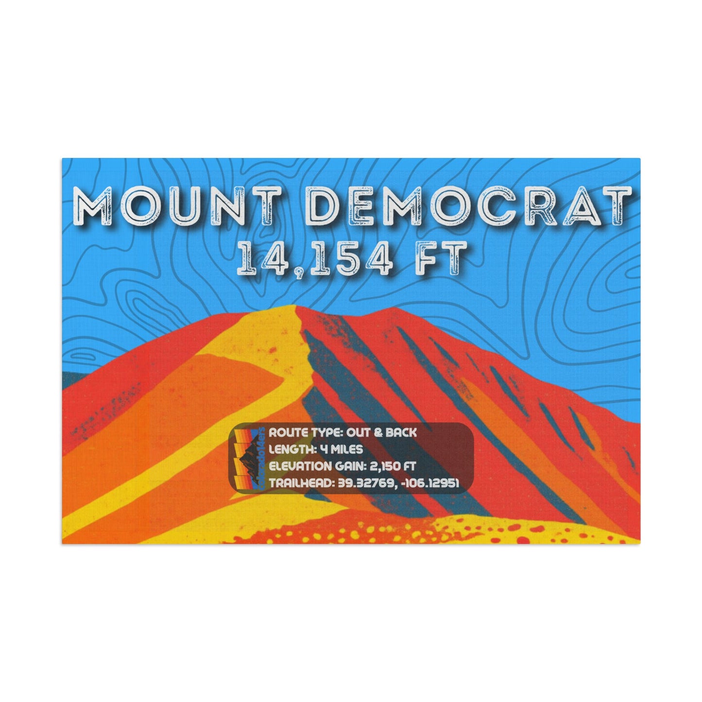 CO 14er Summit Flag | Mount Democrat