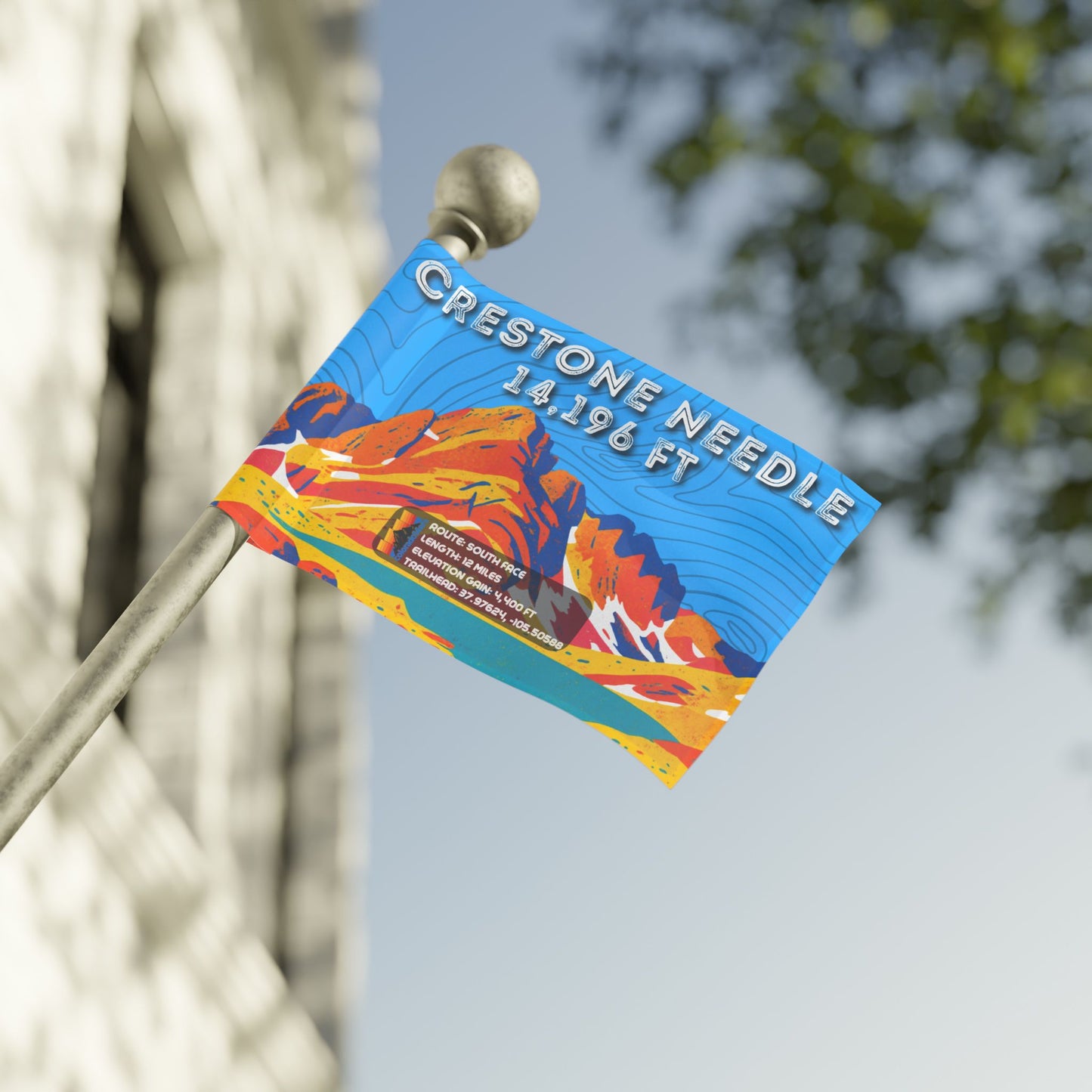 CO 14er Summit Flag | Crestone Needle