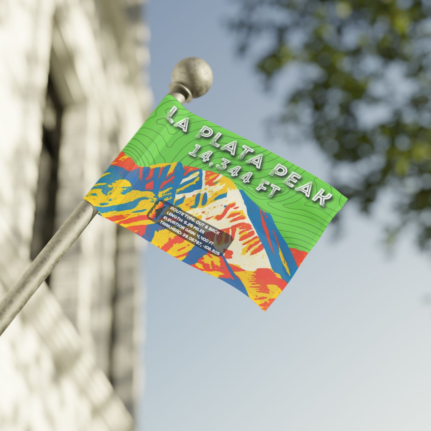 CO 14er Summit Flag | La Plata Peak