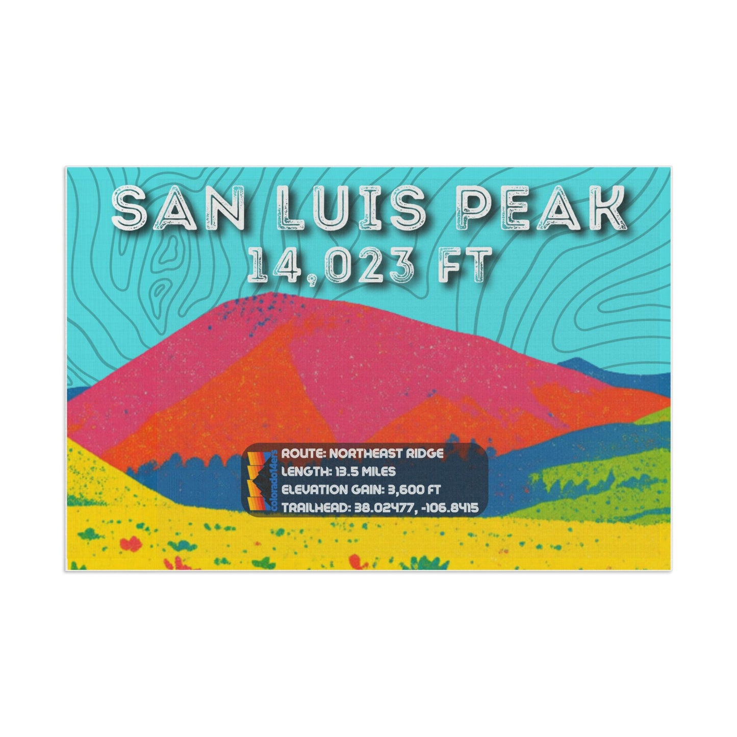 CO 14er Summit Flag | San Luis Peak