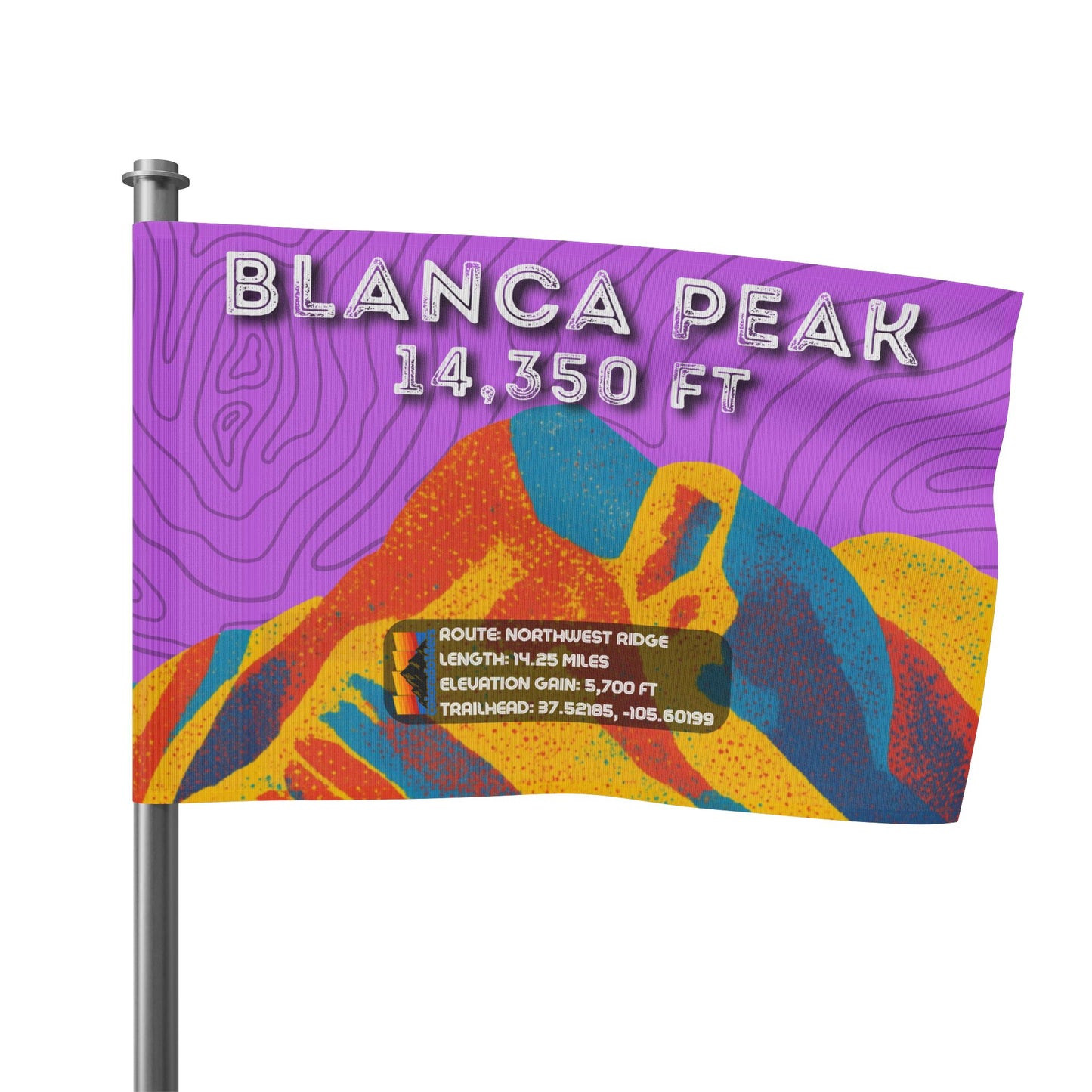 CO Summit Flag | Blanca Peak