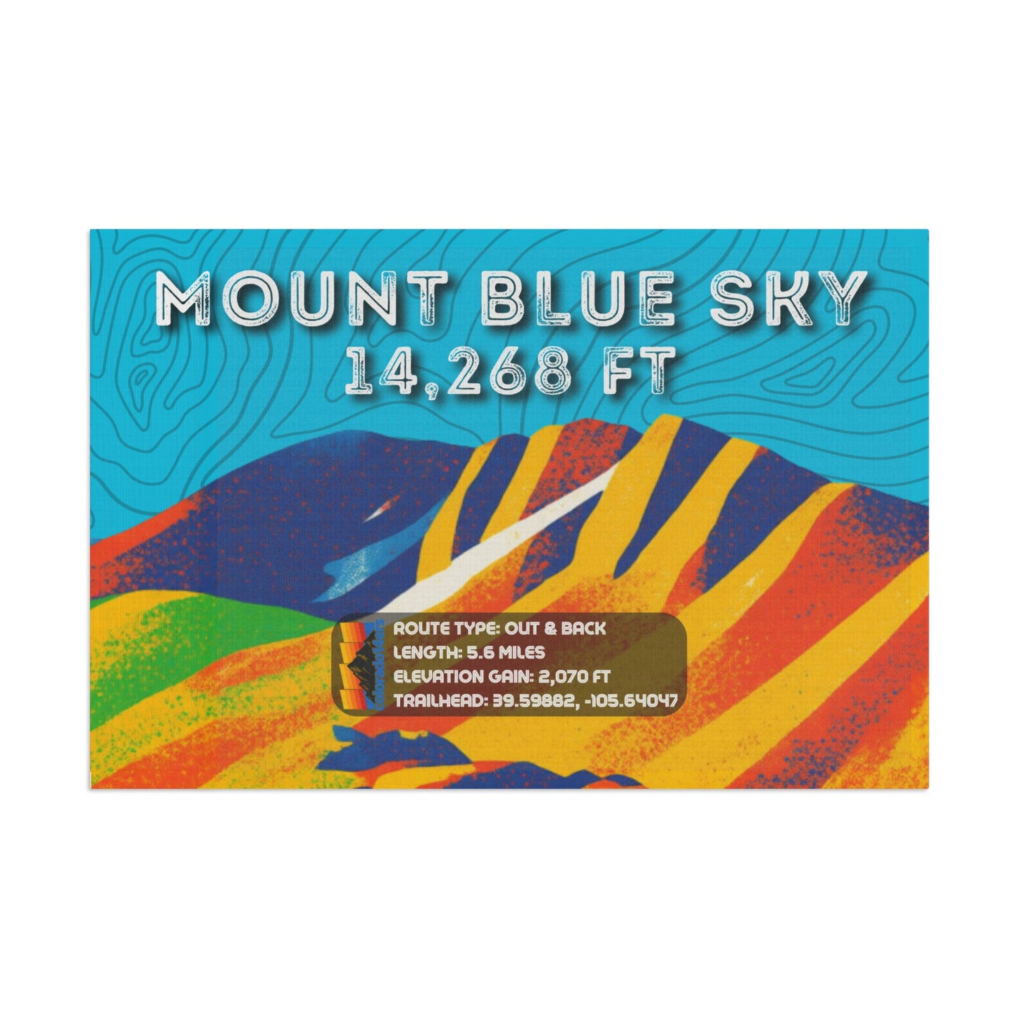 CO 14er Summit Flag | Mount Blue Sky
