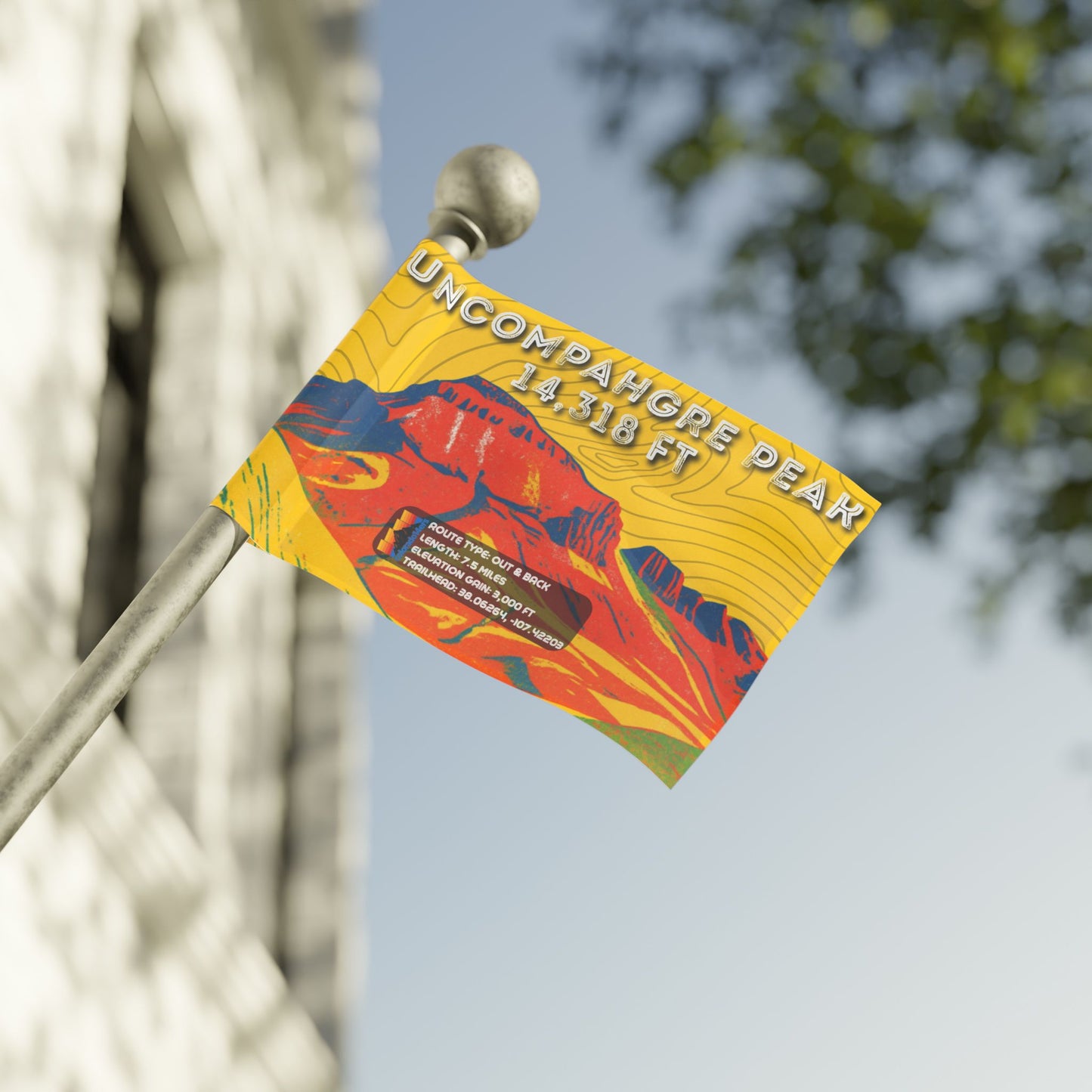 CO 14er Summit Flag | Uncompahgre Peak