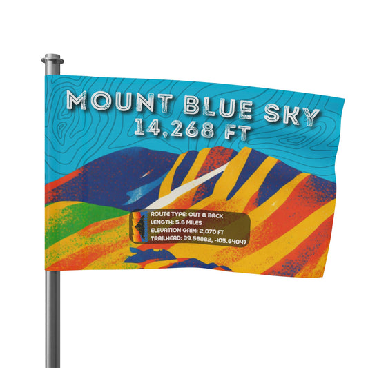CO 14er Summit Flag | Mount Blue Sky