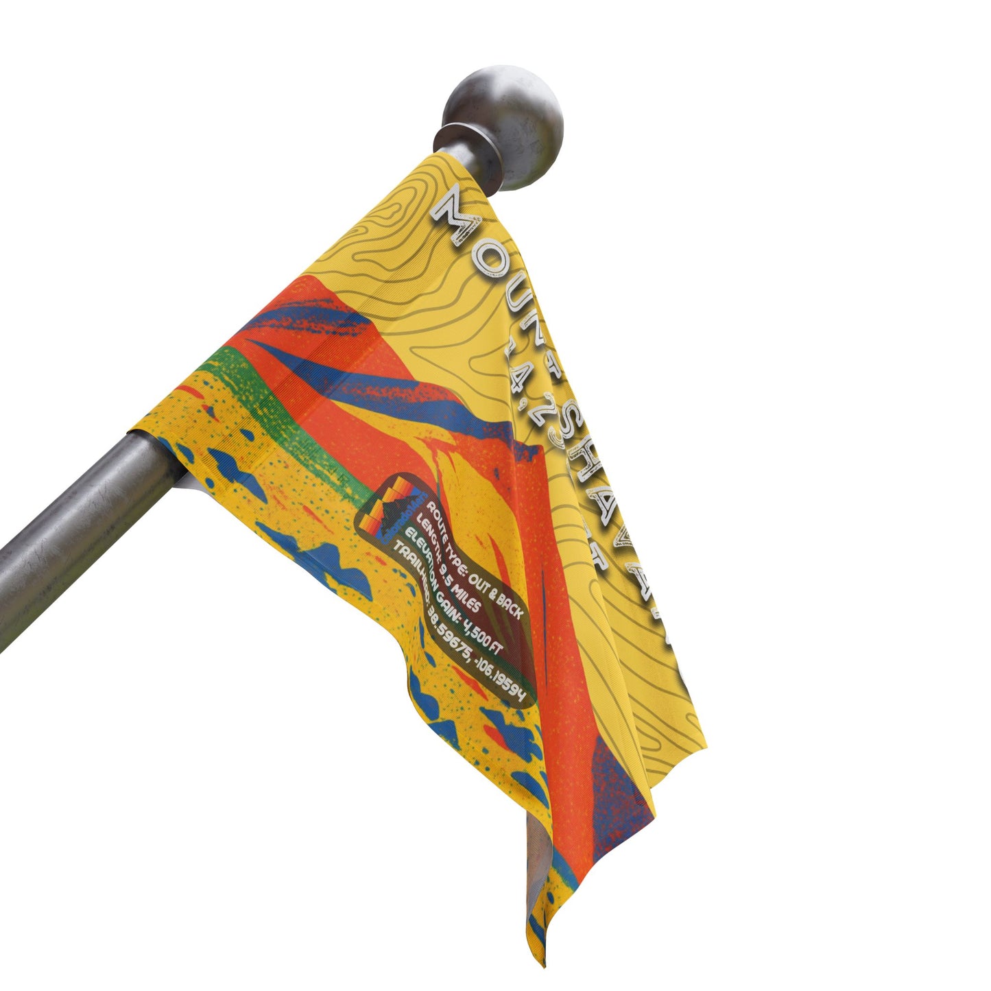 CO 14er Summit Flag | Mount Shavano