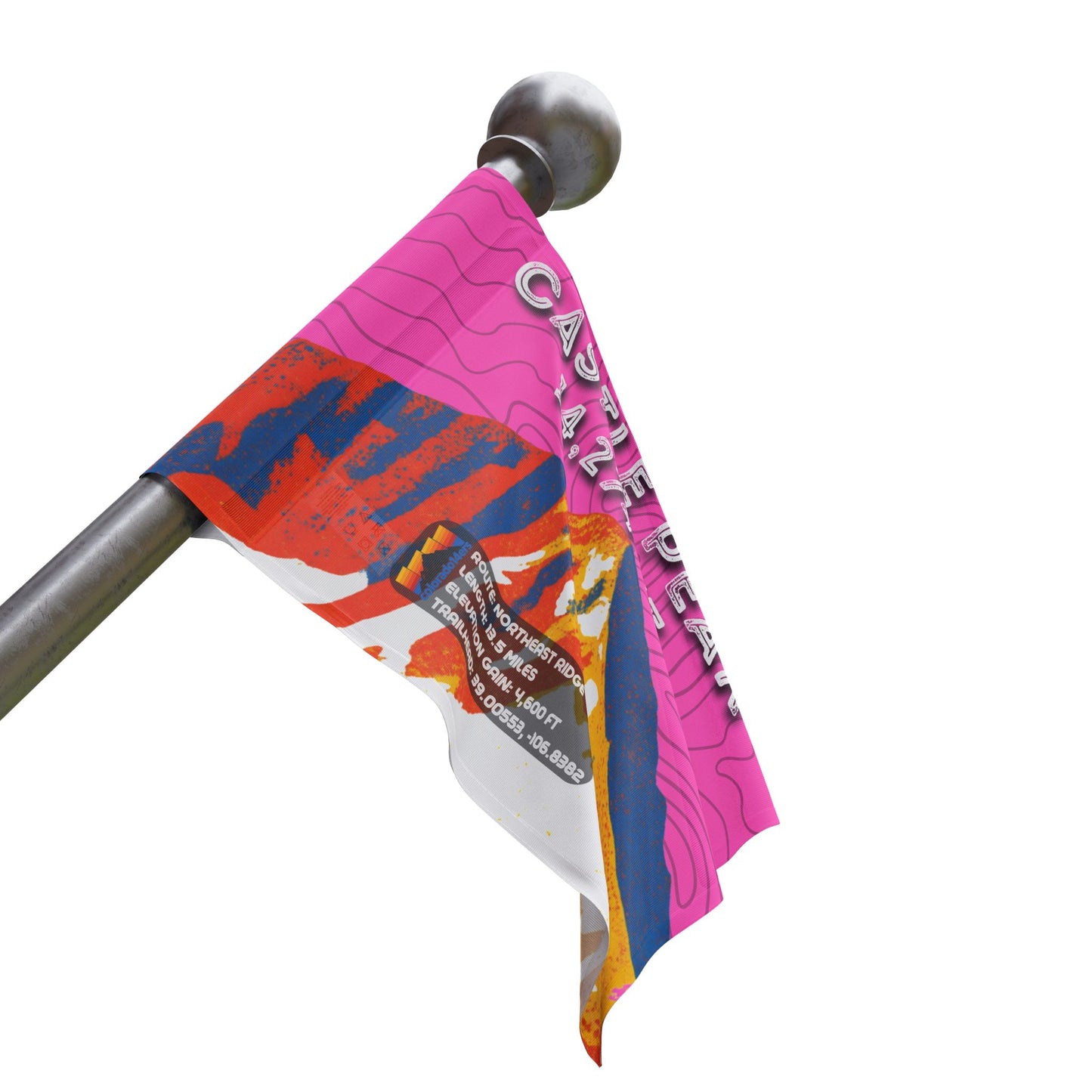 CO 14er Summit Flag | Castle Peak