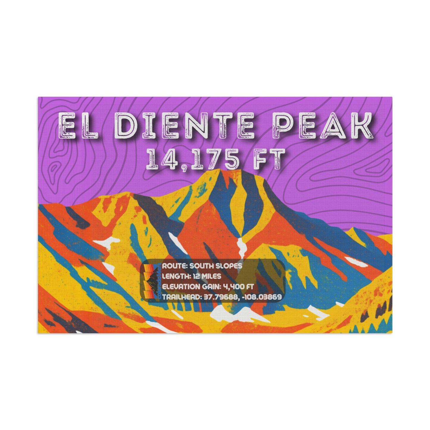 CO 14er Summit Flag | El Diente Peak