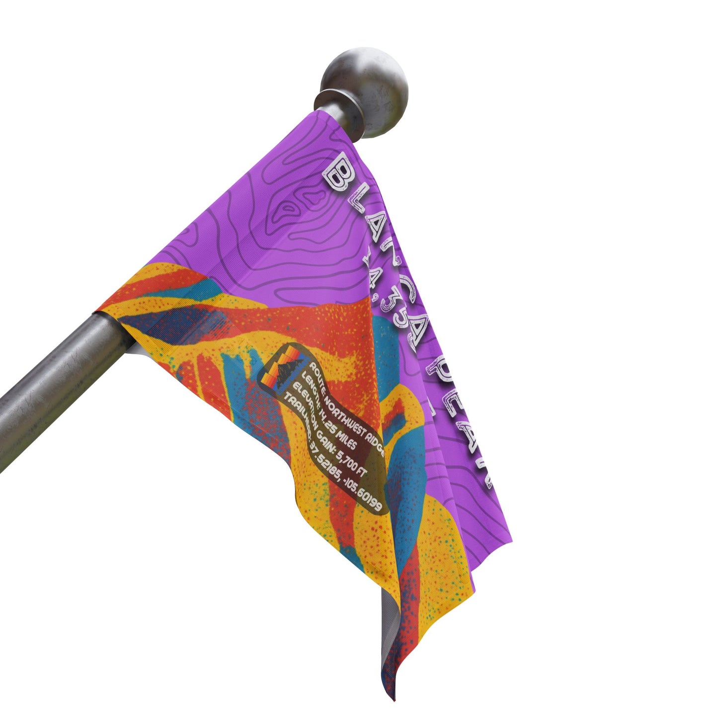 CO Summit Flag | Blanca Peak