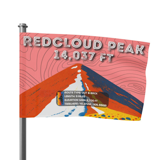 CO 14er Summit Flag | Redcloud Peak