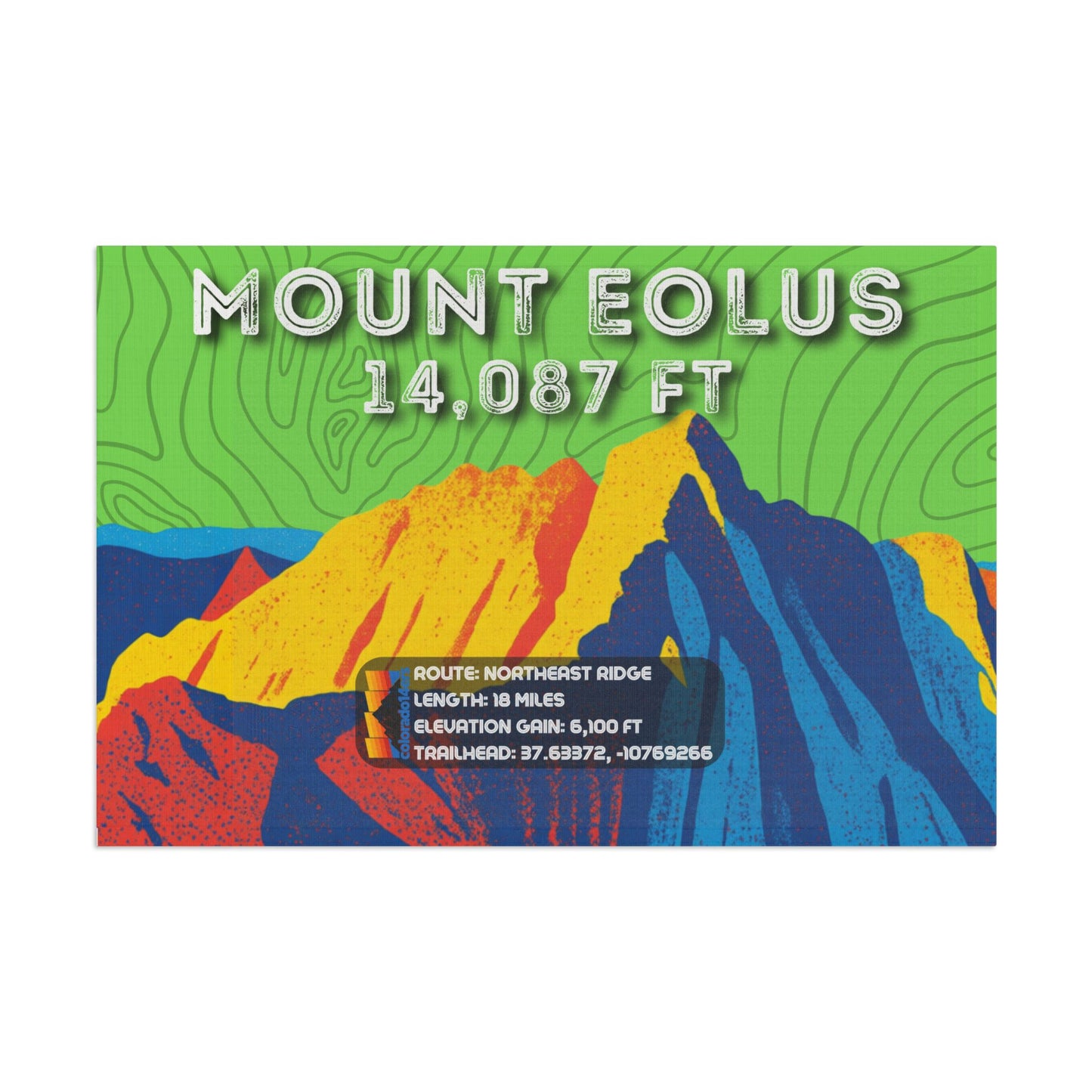 CO 14er Summit Flag | Mount Eolus