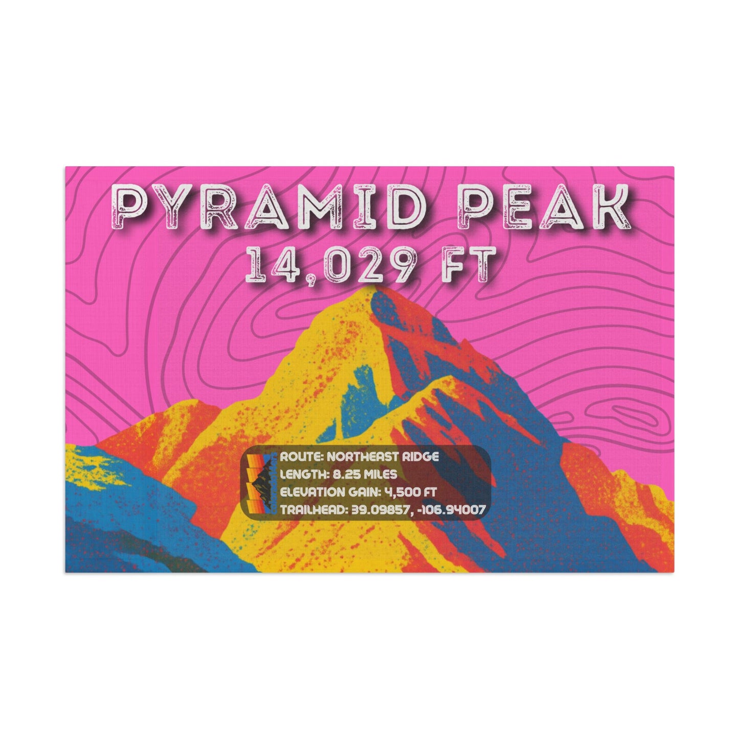 CO 14er Summit Flag | Pyramid Peak