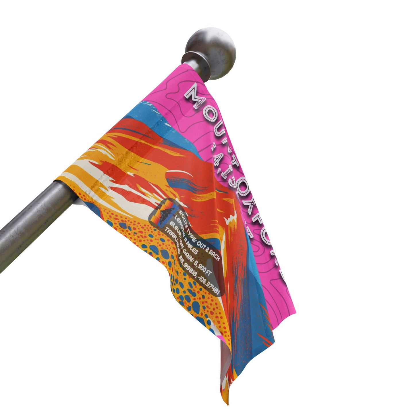 CO 14er Summit Flag | Mount Oxford