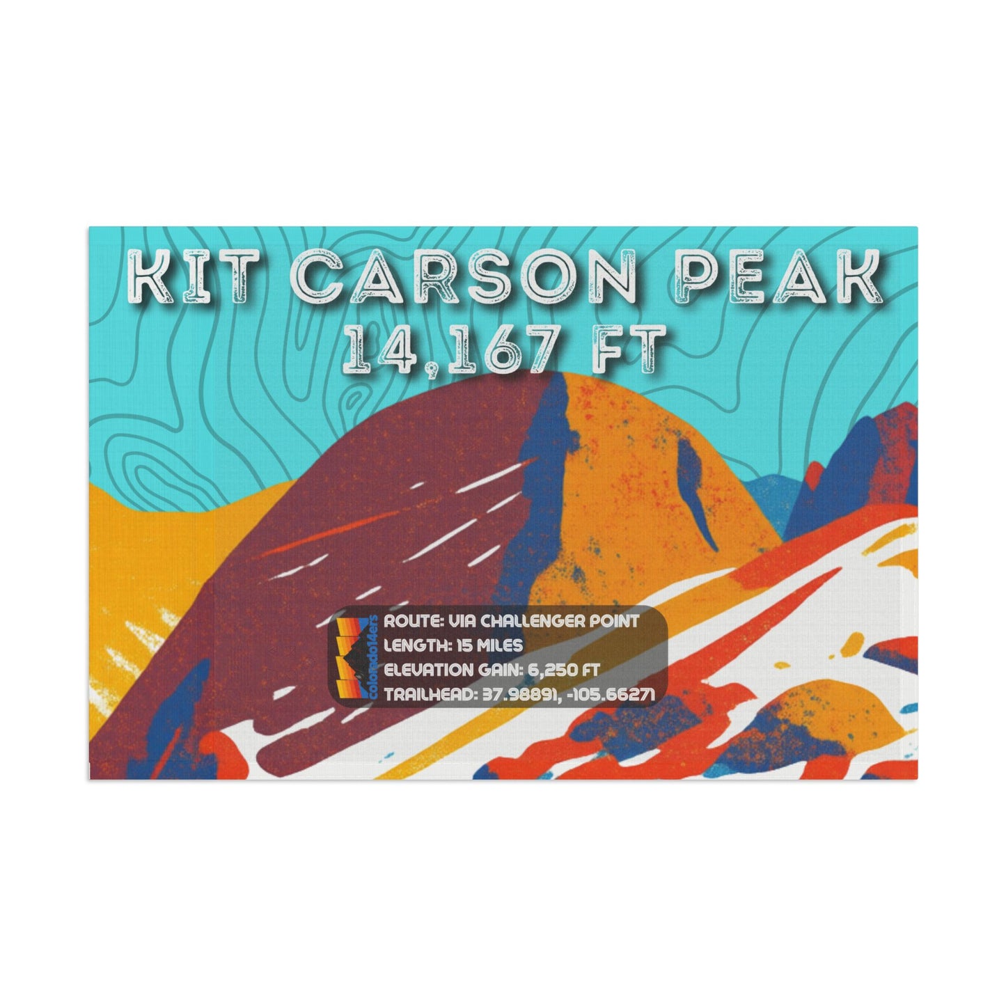 CO 14er Summit Flag | Kit Carson Peak