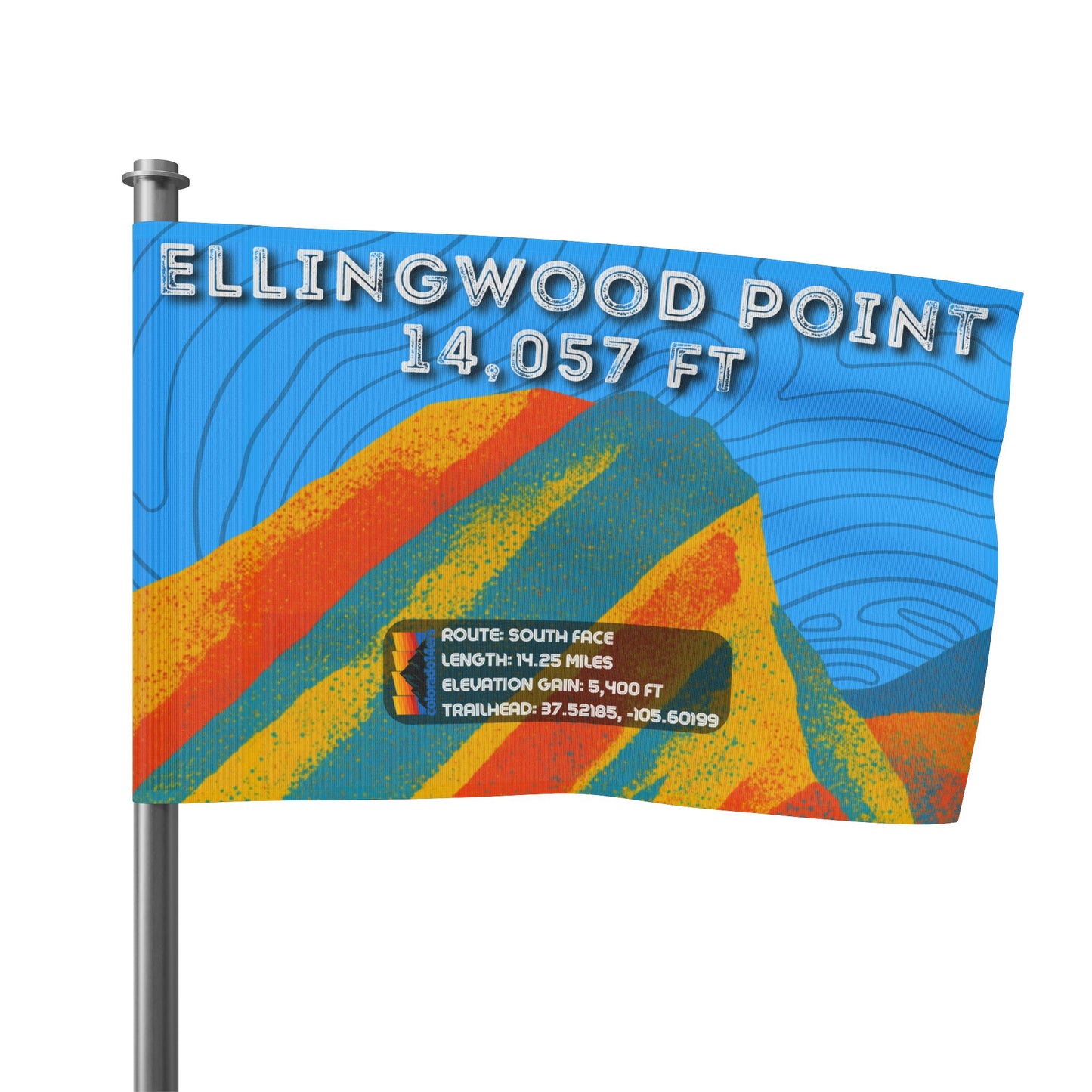 CO 14er Summit Flag | Ellingwood Point