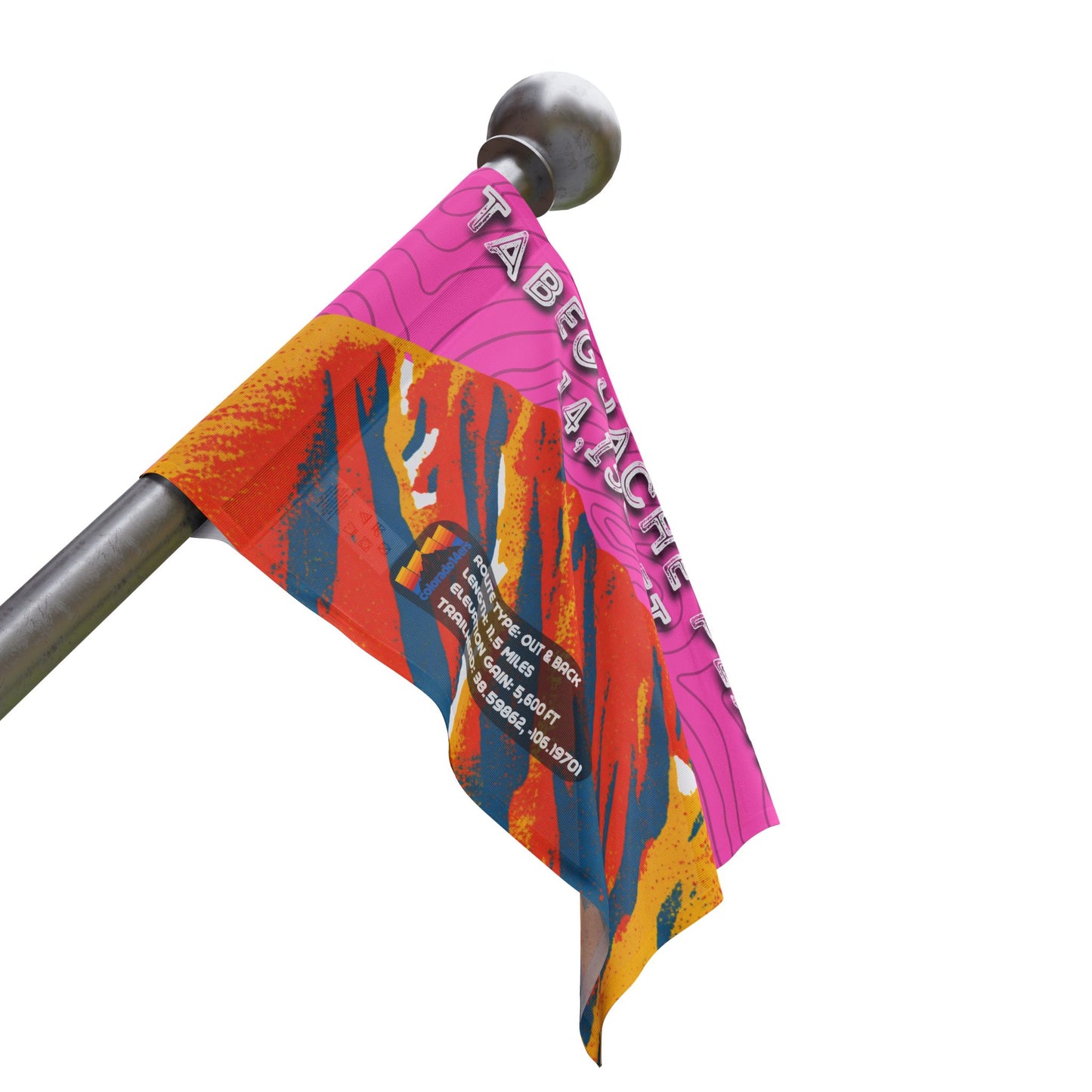 CO 14er Summit Flag | Tabeguache Peak