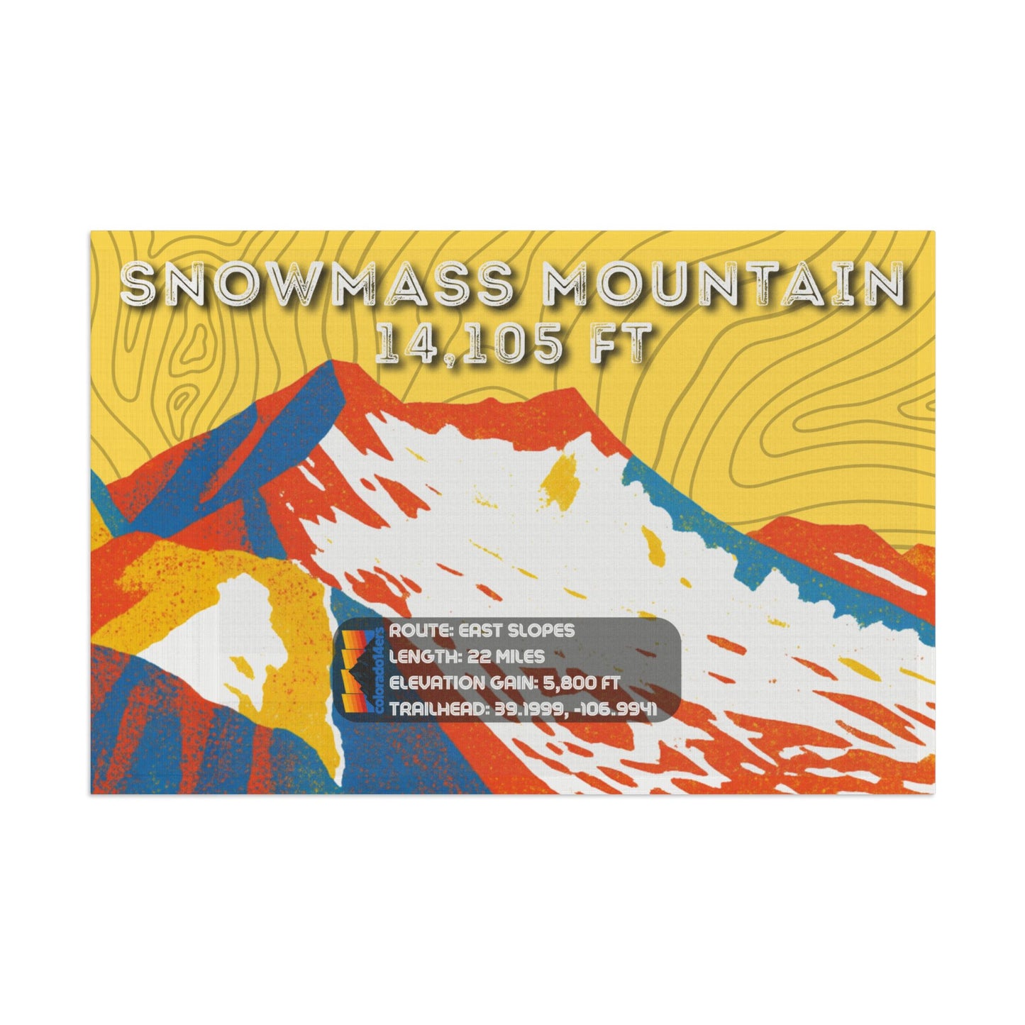 CO 14er Summit Flag | Snowmass Mountain
