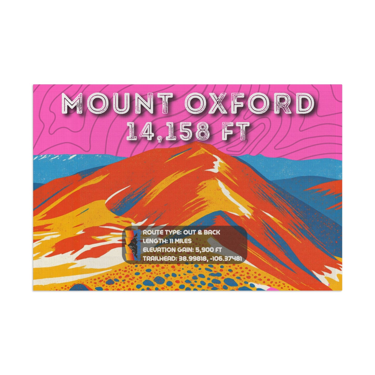 CO 14er Summit Flag | Mount Oxford