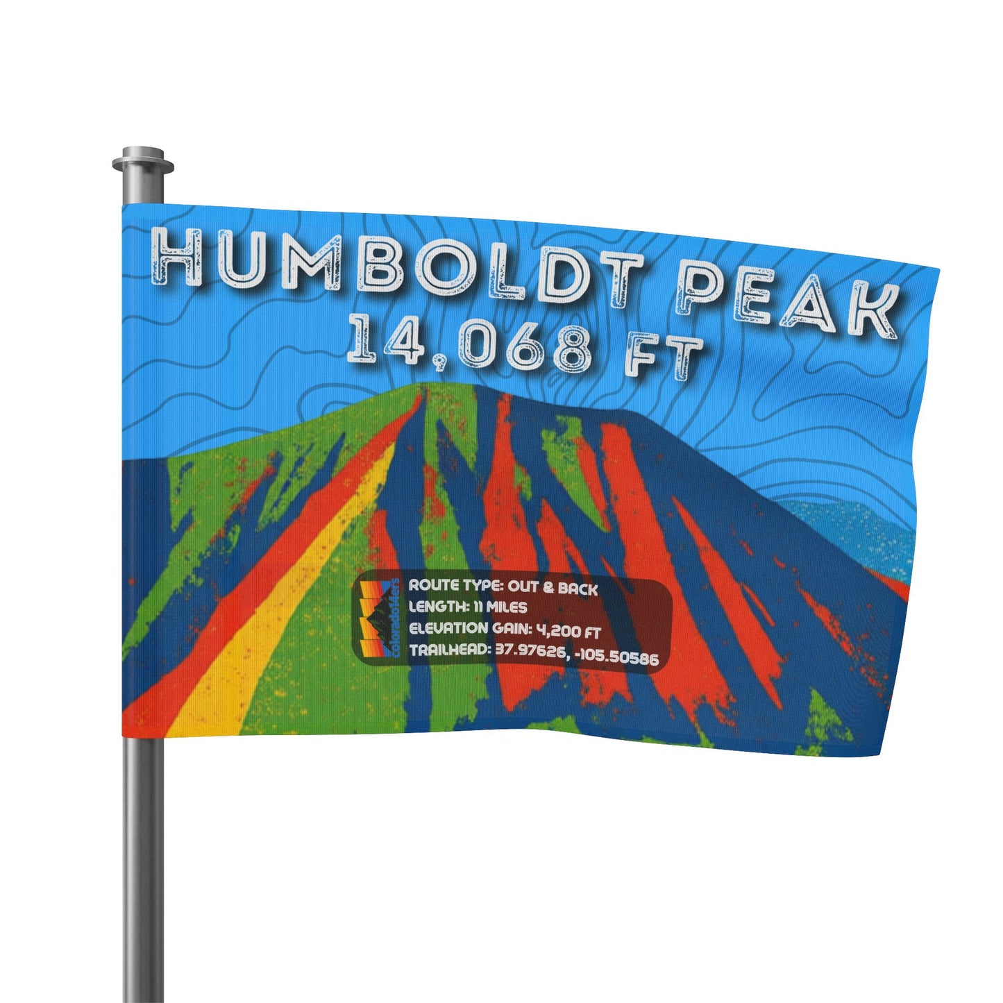 CO 14er Summit Flag | Humboldt Peak