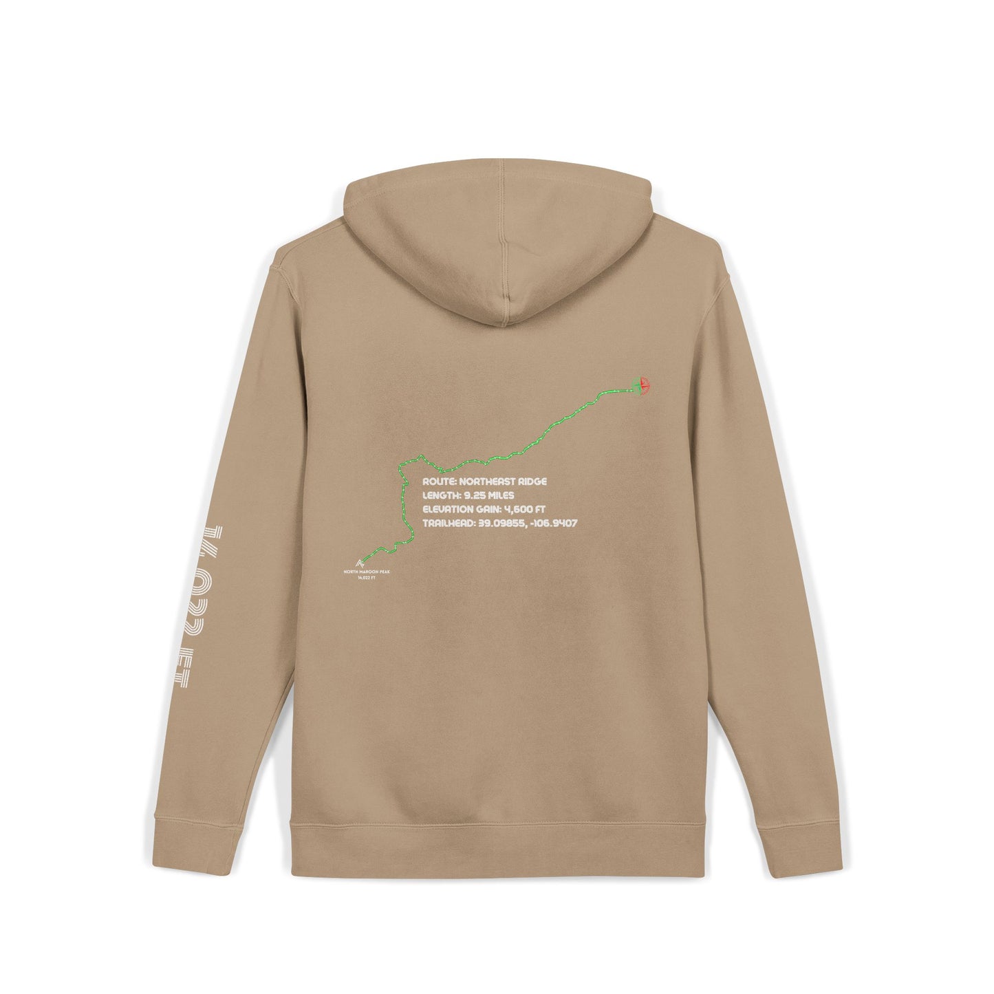 CO 14er Hoodie | North Maroon Peak