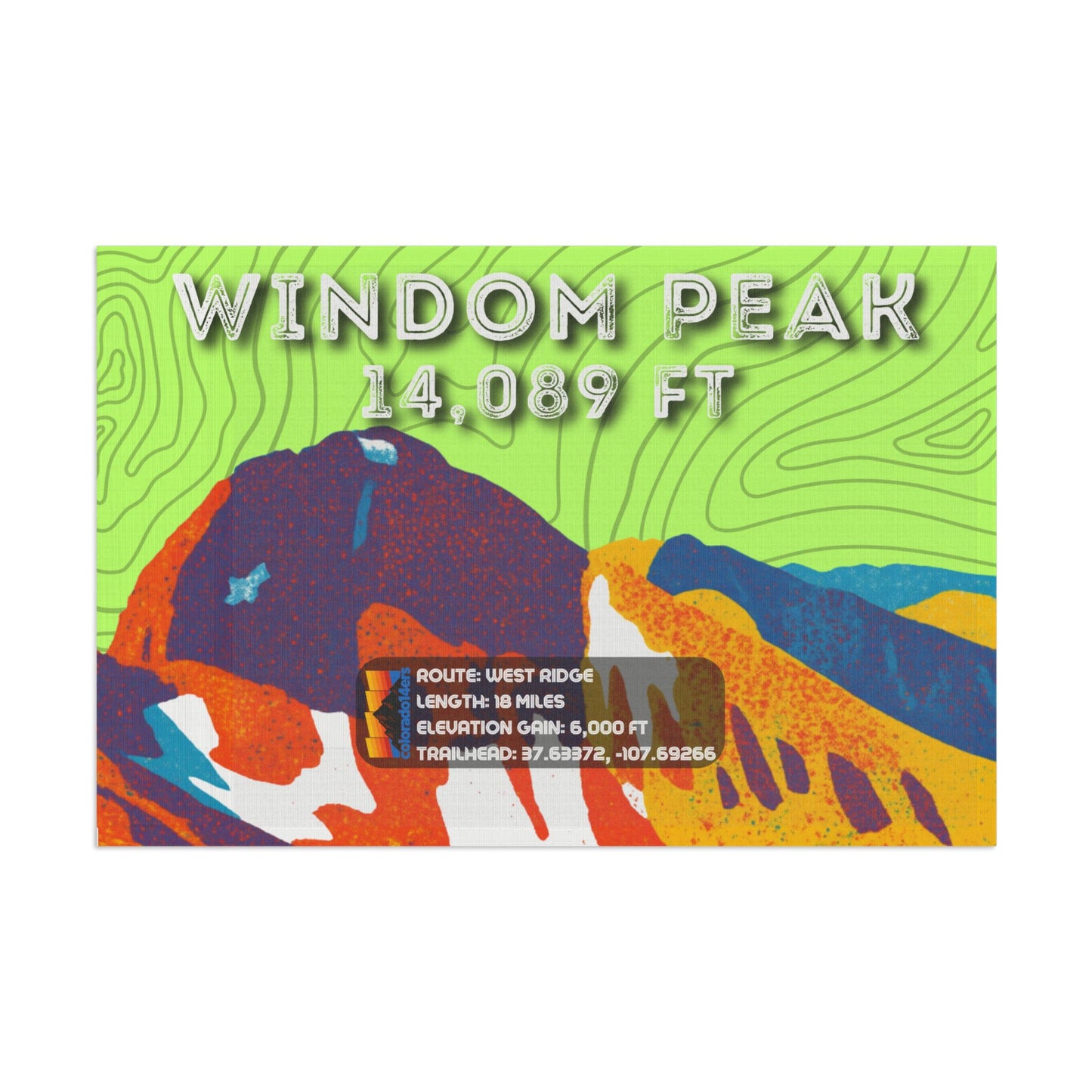 CO 14er Summit Flag | Windom Peak