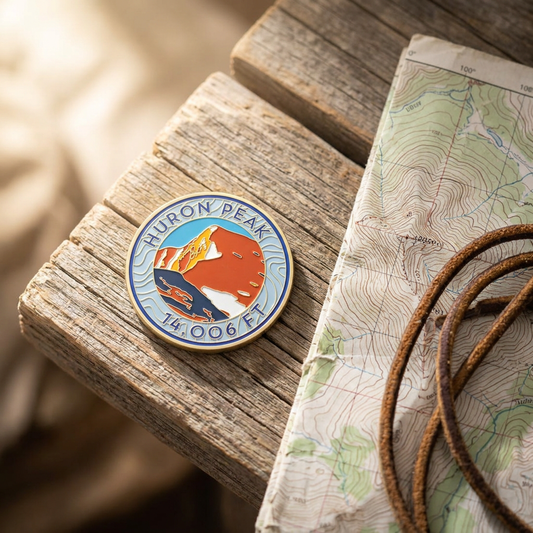 CO 14er Challenge Coin | Huron Peak