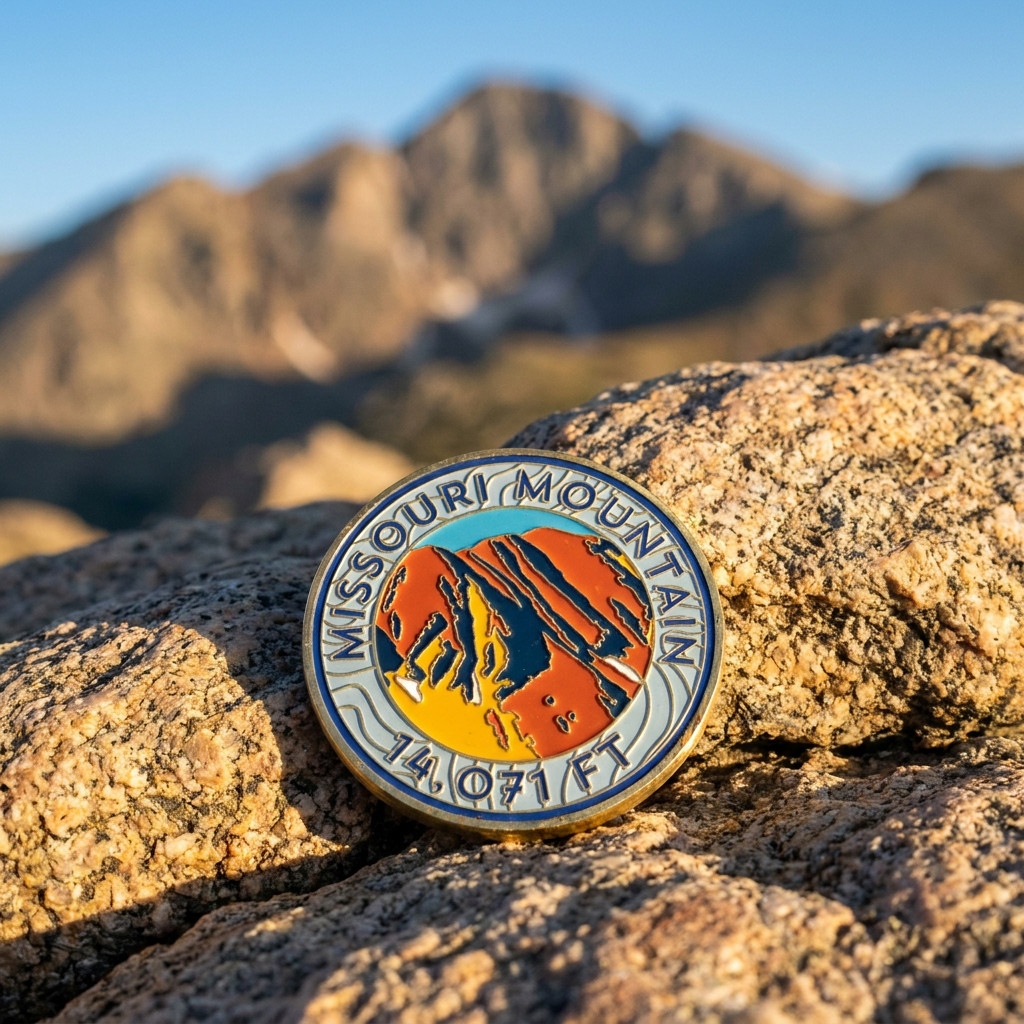 CO 14er Challenge Coin | Missouri Mountain
