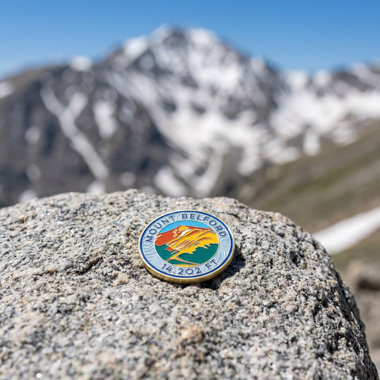 CO 14er Challenge Coin | Mount Belford