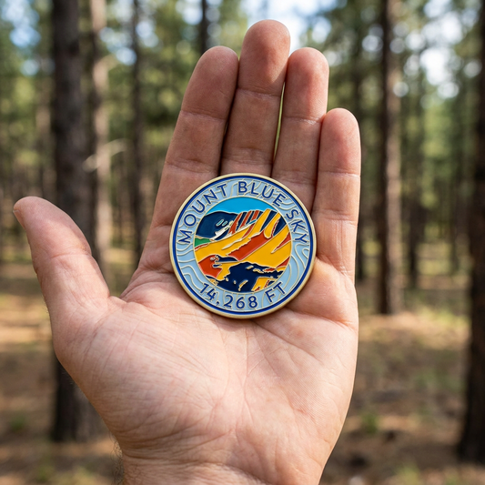 CO 14er Challenge Coin | Mount Blue Sky