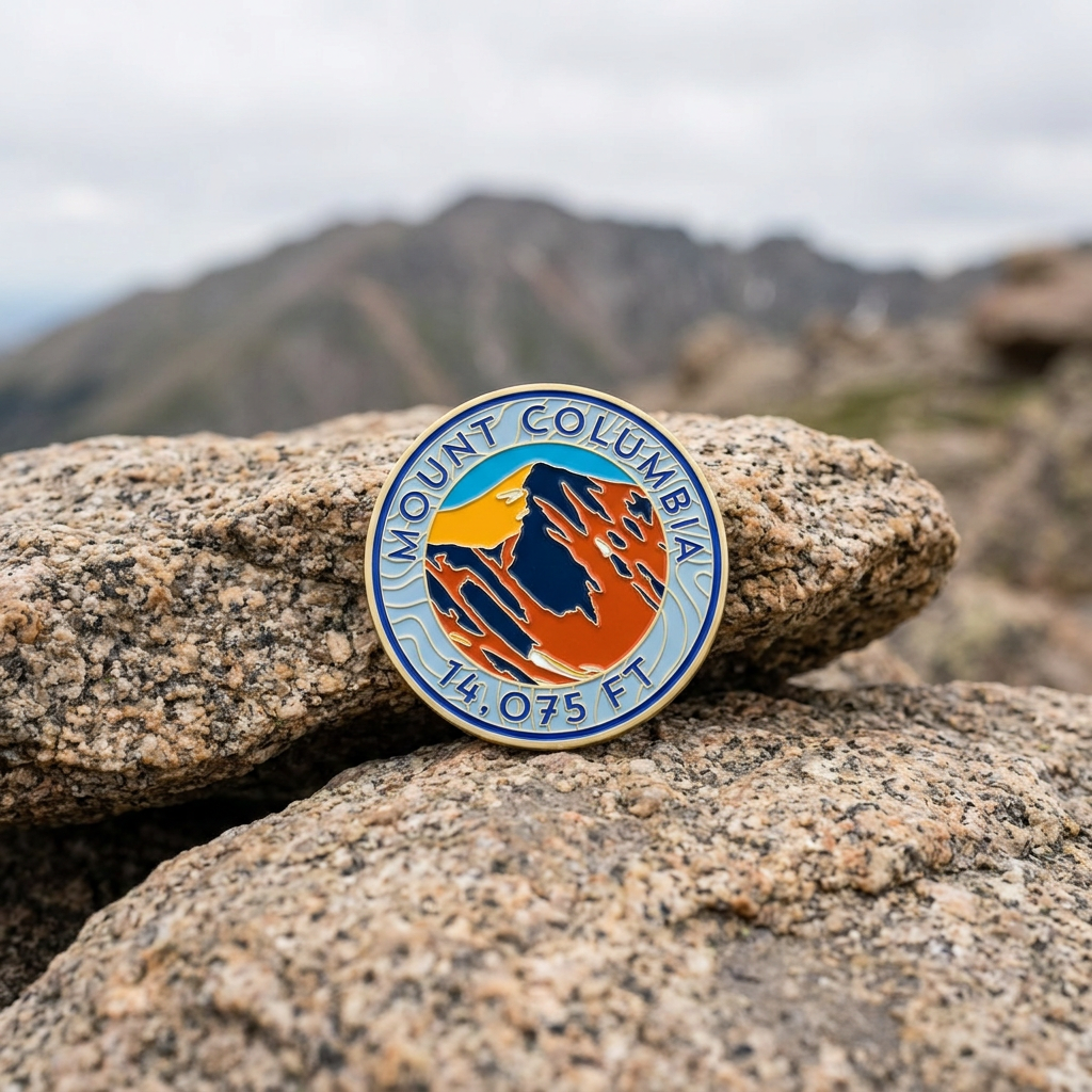 CO 14er Challenge Coin | Mount Columbia