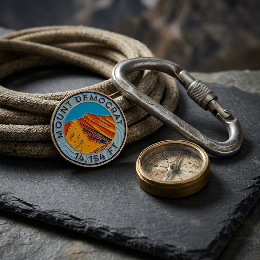 CO 14er Challenge Coin | Mount Democrat
