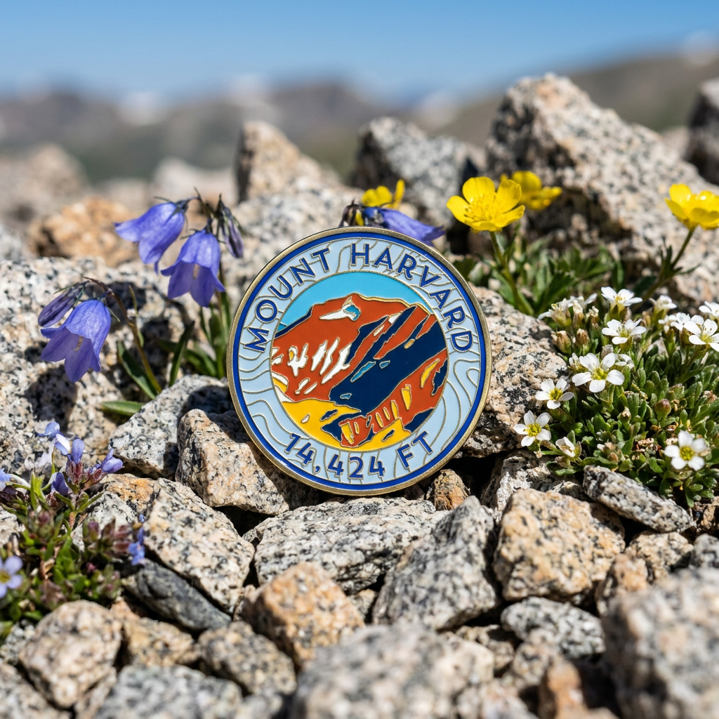 CO 14er Challenge Coin | Mount Harvard