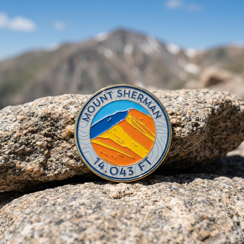 CO 14er Challenge Coin | Mount Sherman