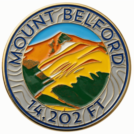 CO 14er Challenge Coin | Mount Belford