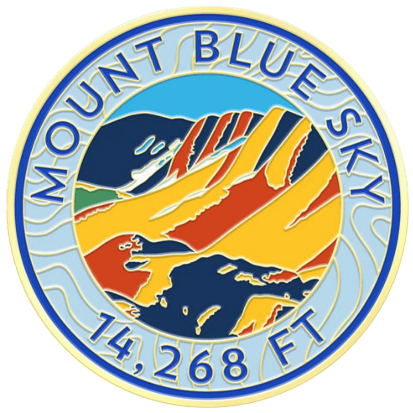 CO 14er Challenge Coin | Mount Blue Sky