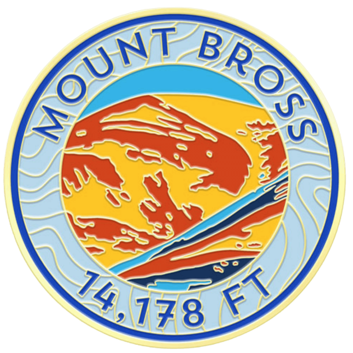 CO 14er Challenge Coin | Mount Bross