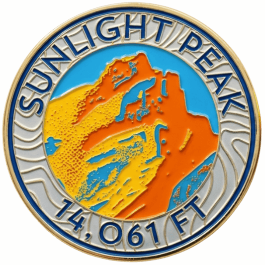 CO 14er Challenge Coin | Sunlight Peak