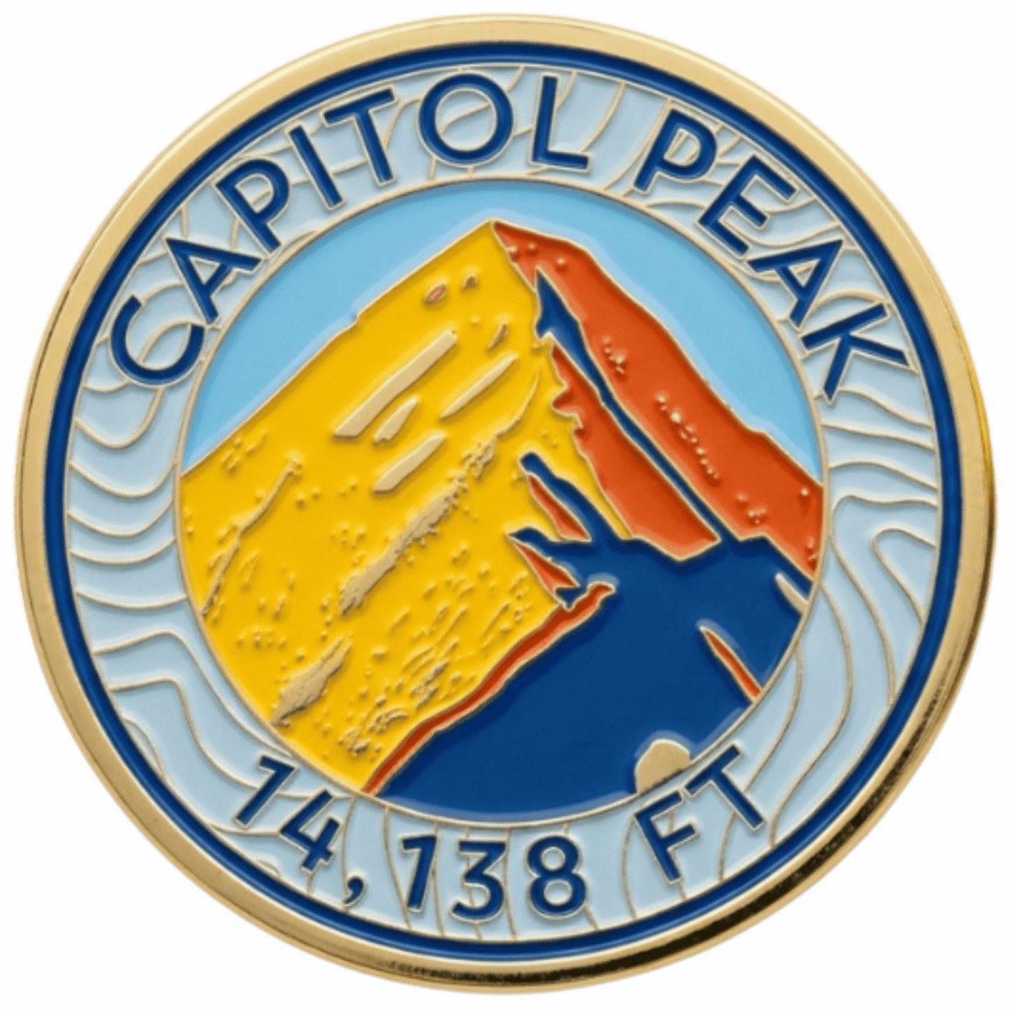 CO 14er Challenge Coin | Capitol Peak