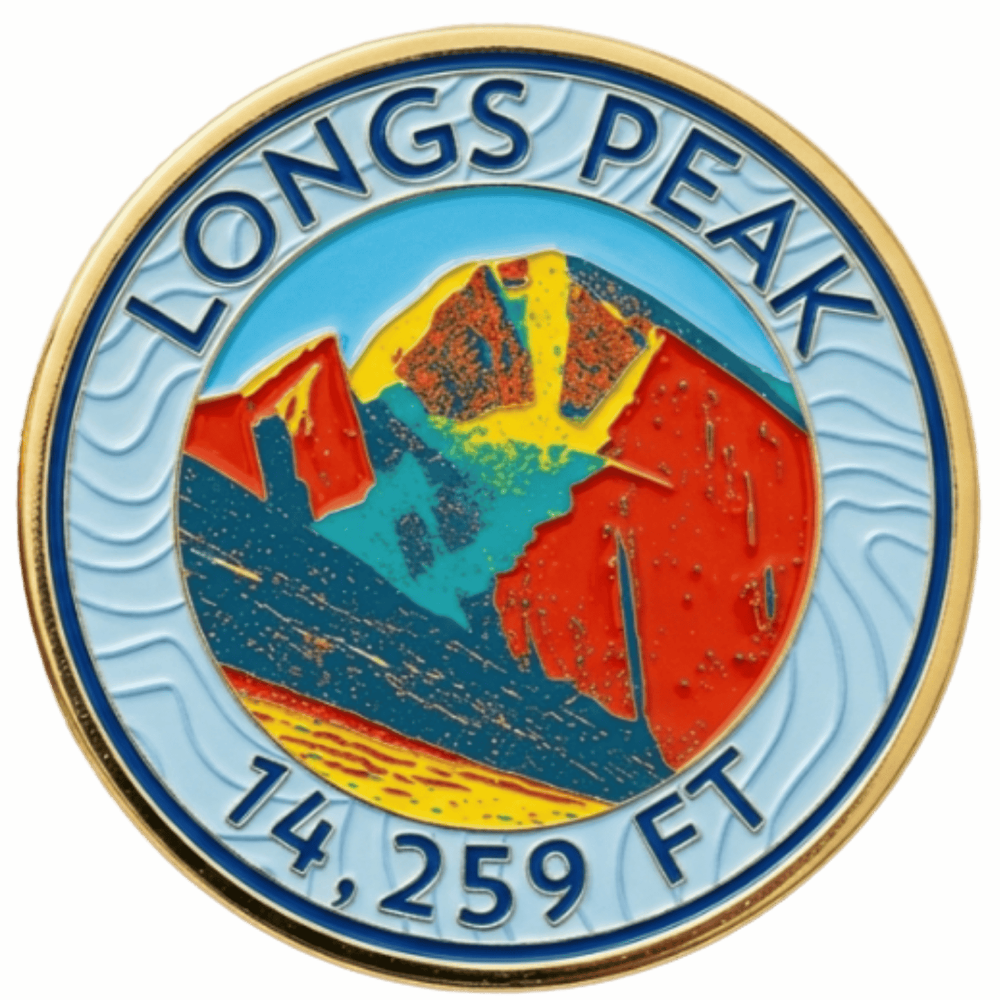CO 14er Challenge Coin | Longs Peak