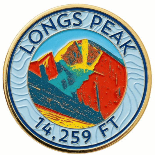 CO 14er Challenge Coin | Longs Peak