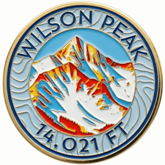 CO 14er Challenge Coin | Wilson Peak