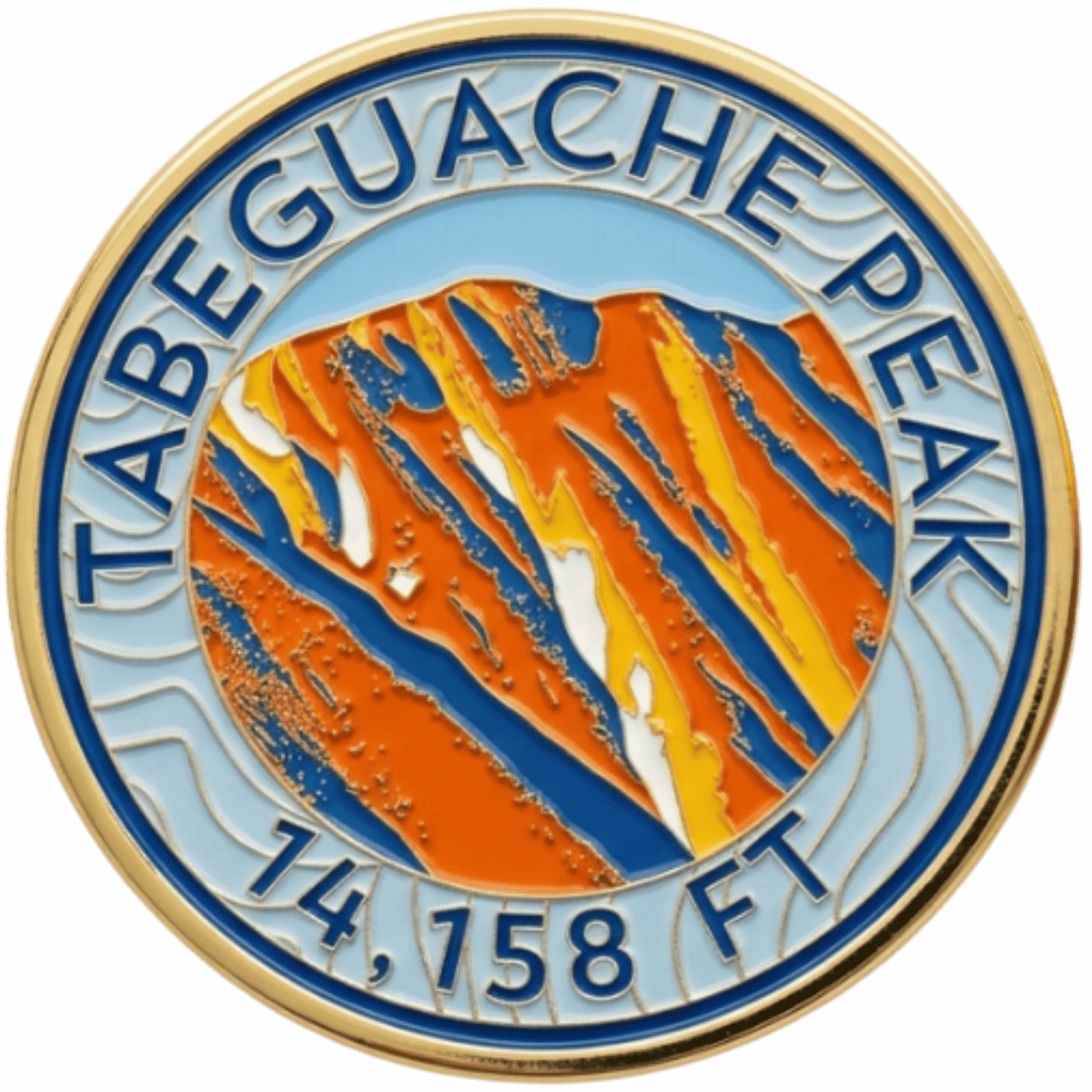 CO 14er Challenge Coin | Tabeguache Peak