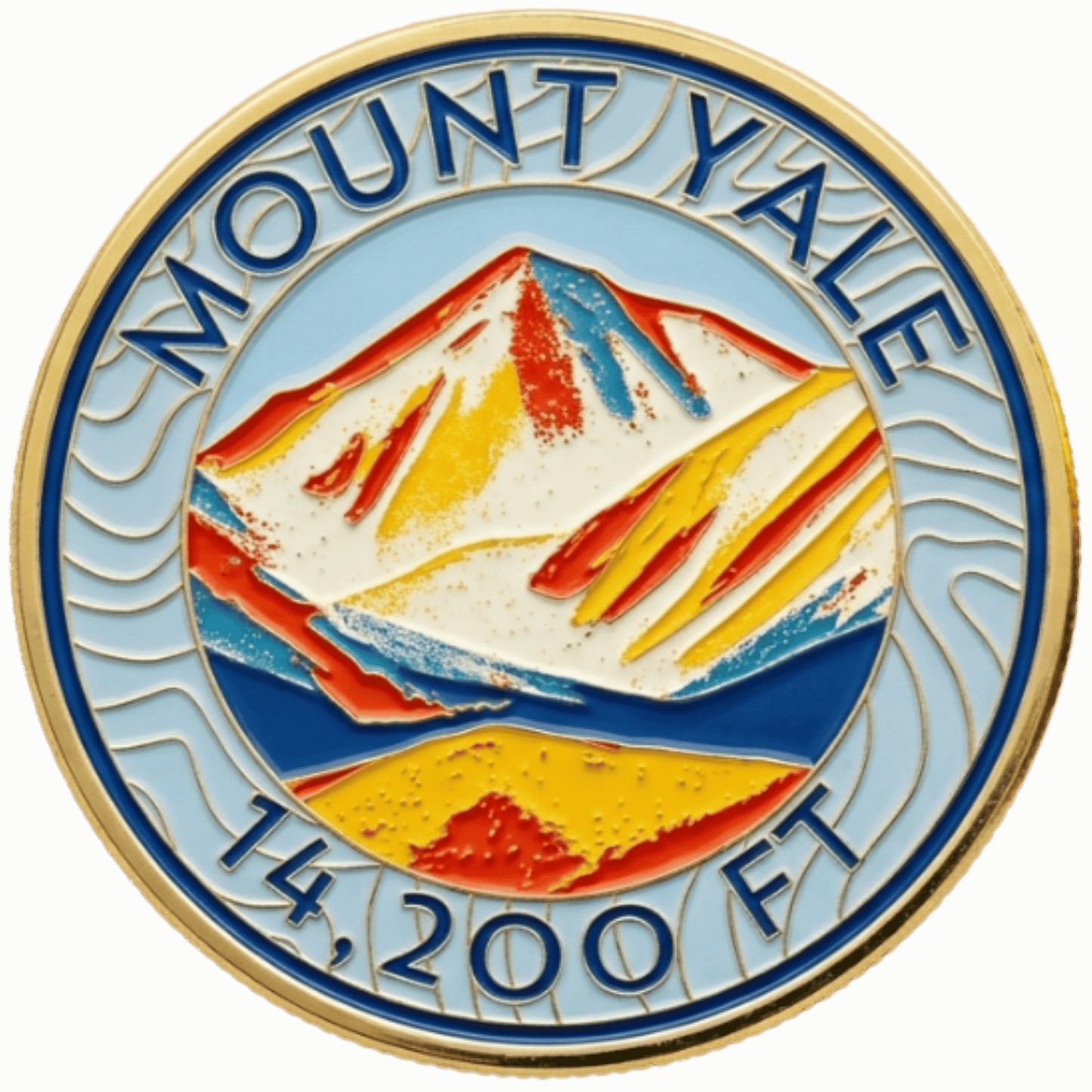 CO 14er Challenge Coin | Mount Yale