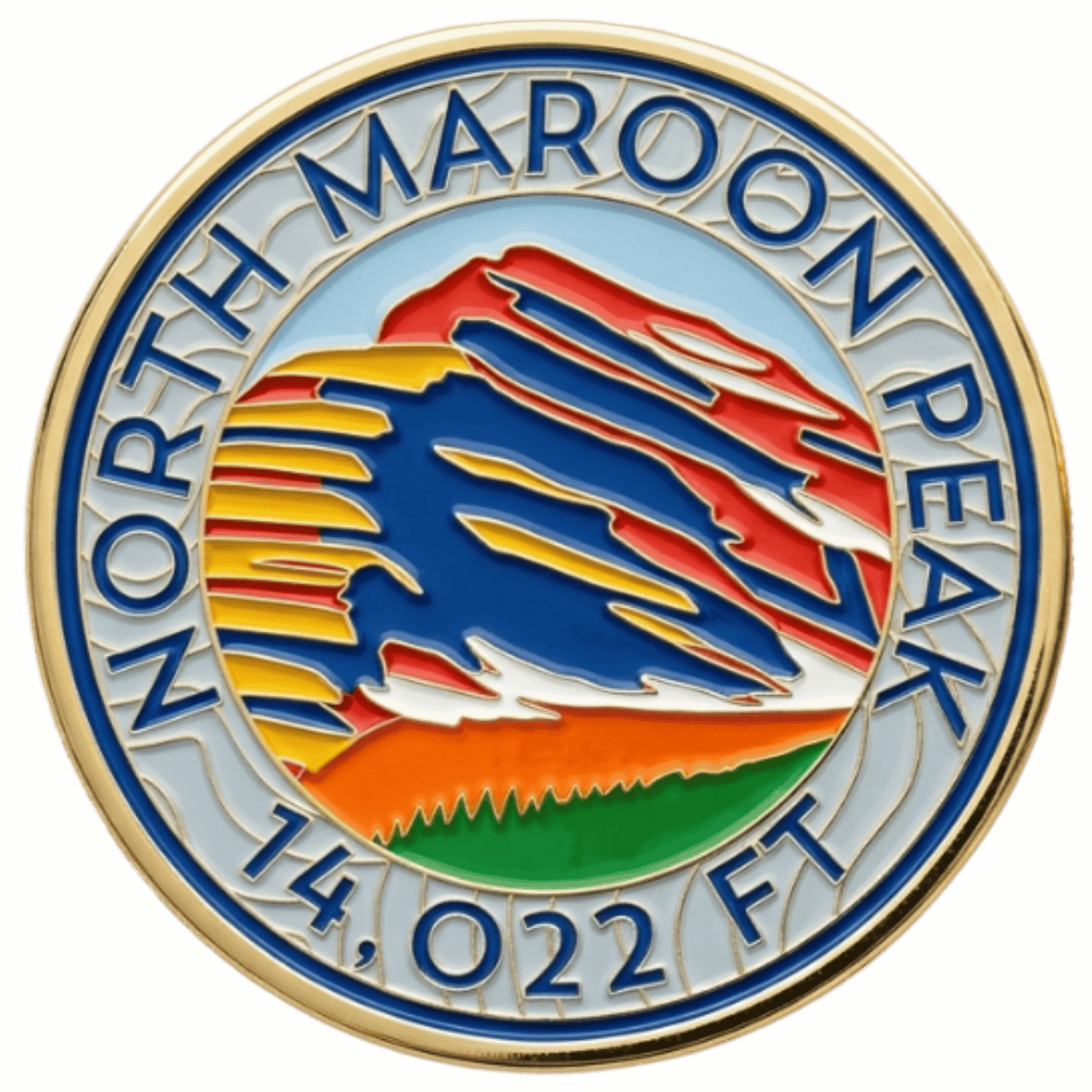 CO 14er Challenge Coin | North Maroon Peak
